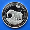 100 shilling Somalie Africa Elephant Wildlife 1 ounce 999/1000 zilver 2022 niet in capsule