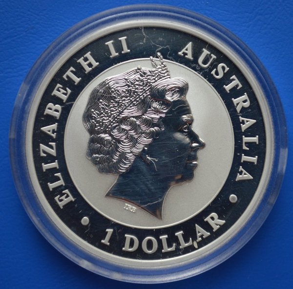 1 dollar Australie Kookaburra 1 ounce 999/1000 zilver 2012 oplage 500.000 stuks