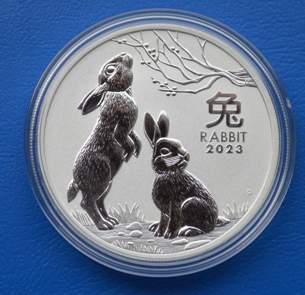 2 dollar Australie year of the Rabbit 2 ounce 999/1000 zilver 2023