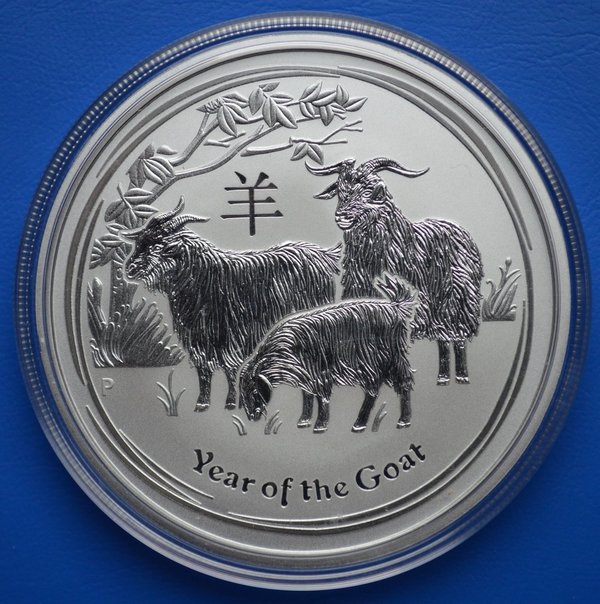 1 dollar Australie year of the Goat 1 ounce 999/1000 zilver 2015