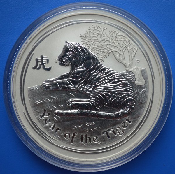 8 dollar Australie year of the Tiger 5 ounce 999/1000 zilver 2010