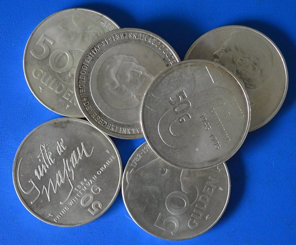Zilveren 50 Gulden 25 gram 925/1000 zilver