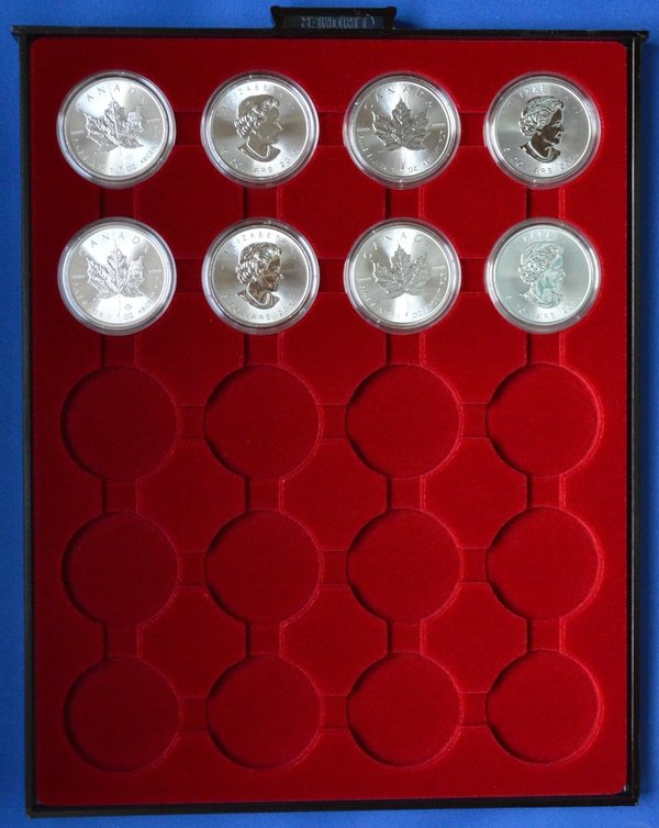 Lindner 2944 muntenbox rookglas voor Canada munten