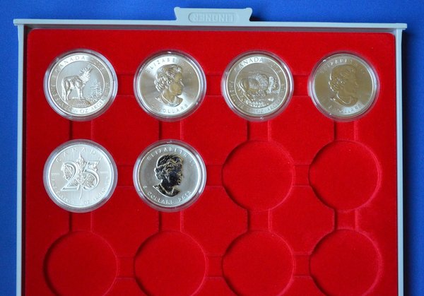 Lindner 2544 muntenbox standaard voor Canada munten