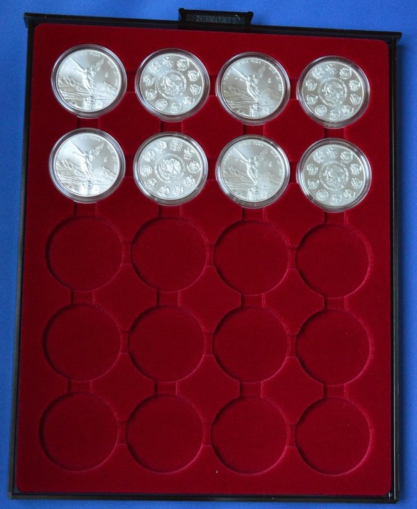 Lindner 2620 muntenbox rookglas voor Mexico munten