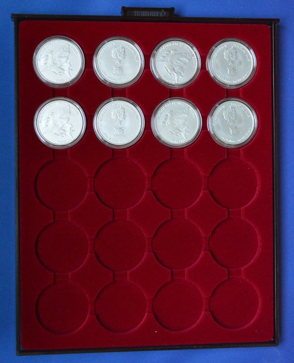 Lindner 2920 muntenbox rookglas voor Tokelau munten