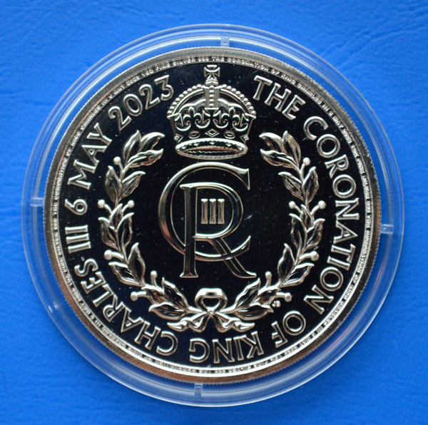 2 pounds Engeland De Kroning Van Koning Charles 1 ounce 999/1000 zilver 2023 in capsule