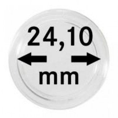 Capsule binnenmaat 24,1 mm 10 stuks voor dikkere munten