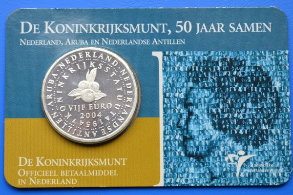 Coincard De Koninkrijksmunt 5 euro 2004