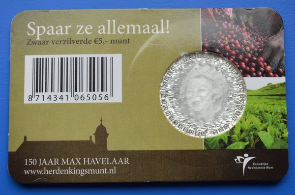 Coincard Het Max Havelaar Vijfje 5 euro 2010