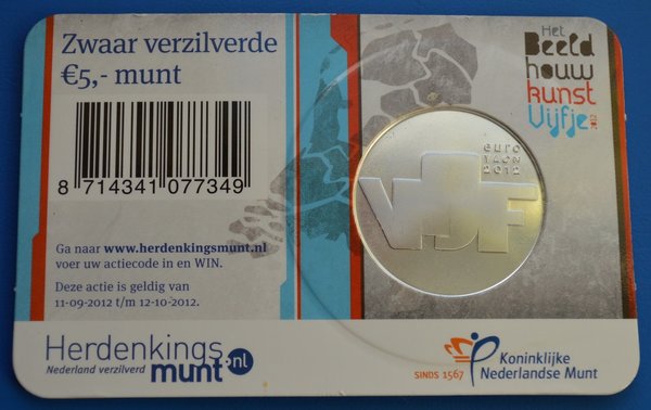 Coincard Het Beeldhouwkunst Vijfje 5 euro 2012