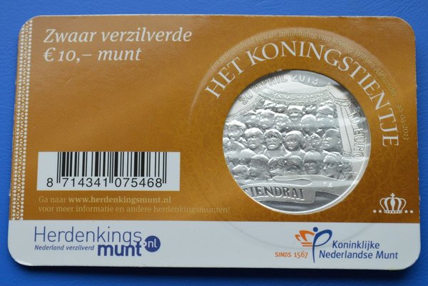 Coincard Het Koningstientje 10 euro 2013