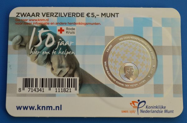 Coincard Het Rode Kruis Vijfje 5 euro 2017