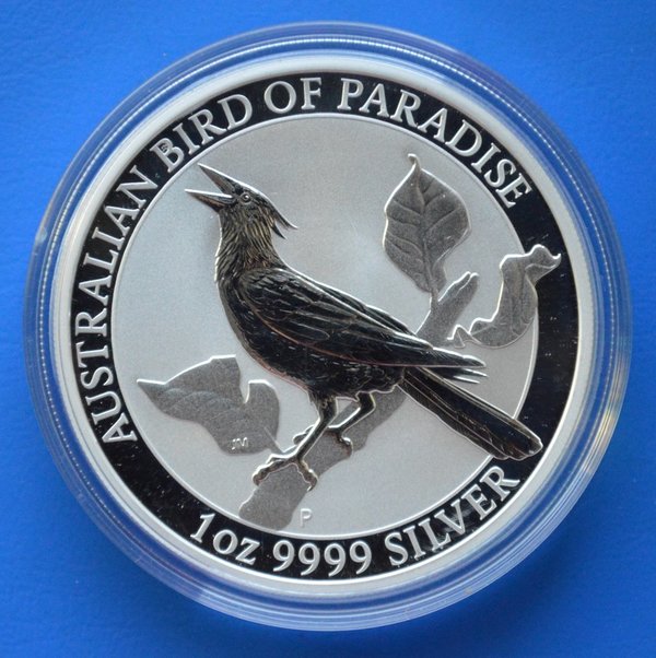 1 dollar Australie Bird of paradise 1 ounce 999/1000 zilver 2019 in capsule