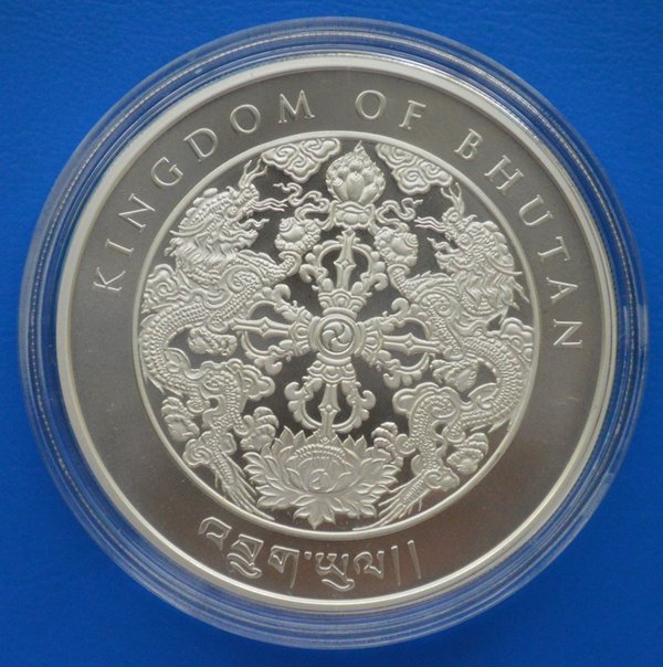 Bhutan Year of the Mouse 1 ounce 999/1000 zilver 2020 in capsule