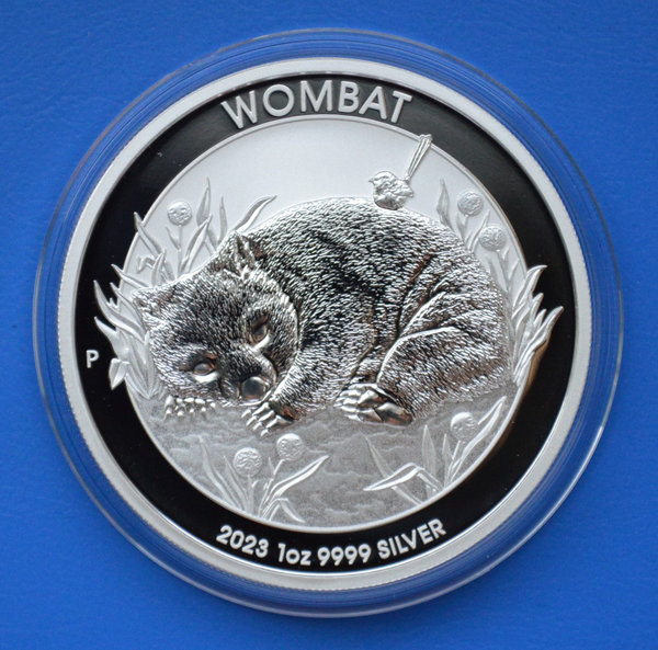 1 dollar Australie Wombat 1 ounce 999/1000 zilver 2023 in capsule