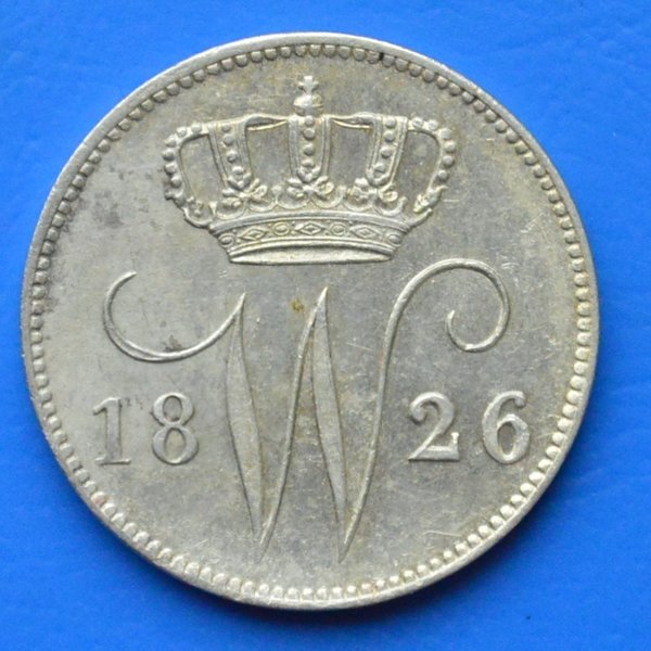 25 cent 1826 A Utrecht Willem 1