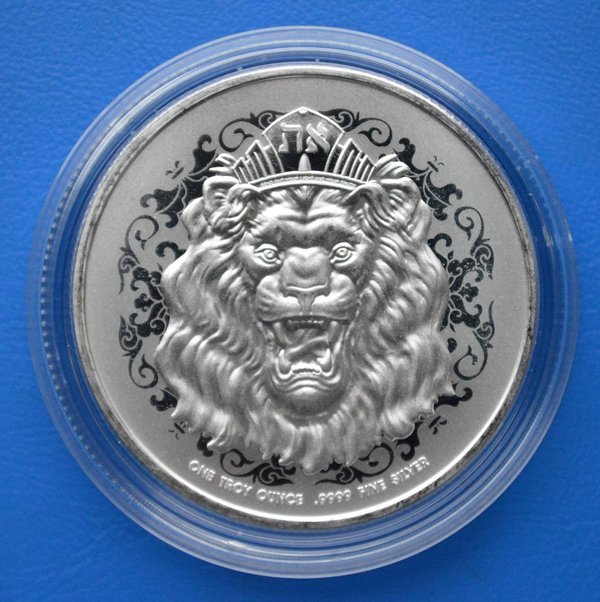 2 dollar NIUE "Nieuw-Zeeland Roaring Lion 1 ounce 999/1000 zilver 2021 in capsule
