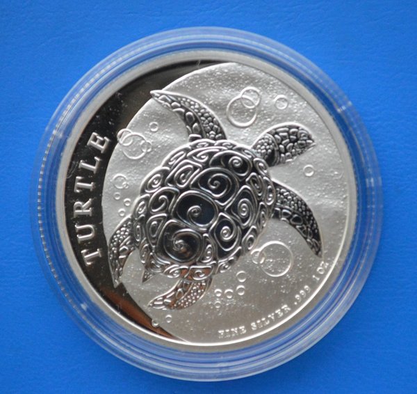 2 dollar Niue Fiji Taku 1 ounce 999/1000 zilver 2021 in capsule