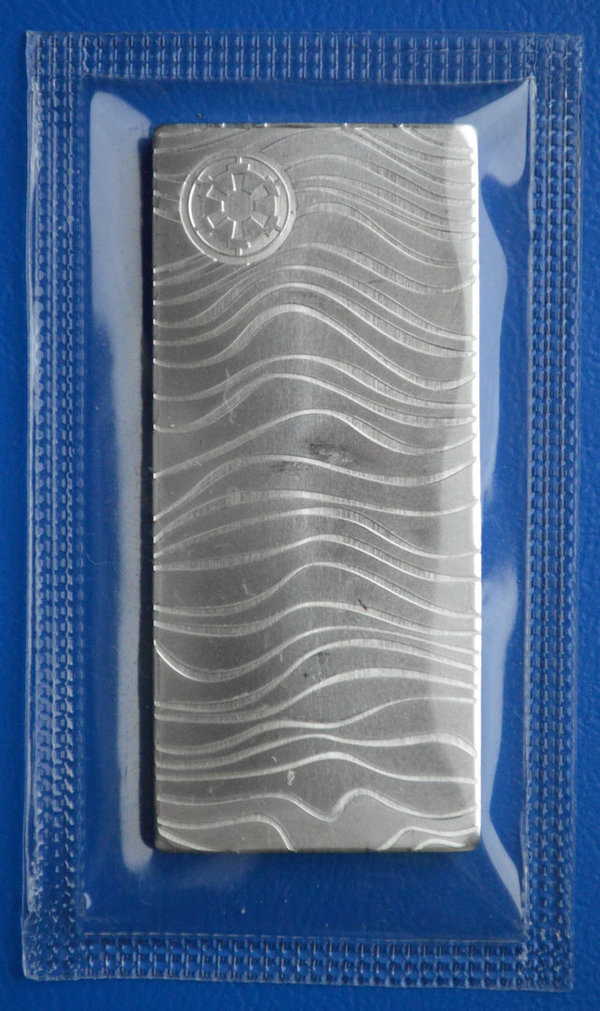 2 dollar NIUE Nieuw-Zeeland Star Wars Mandalorian Beskar muntbaar 1 ounce 999/1000 zilver in seal