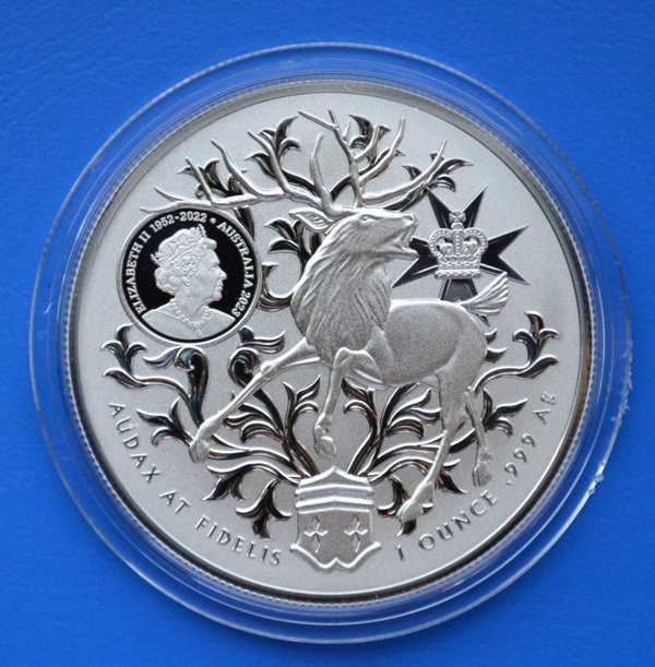 1 dollar Australie Coat of arms  1 ounce 999/1000 zilver 2023 in capsule