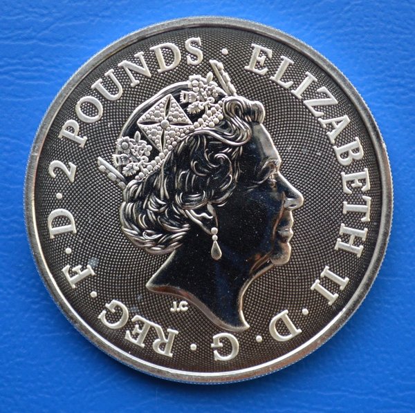 2 ponds Engeland Myths and Legends Maid Marian 3e van da serie 1 ounce 999/1000 zilver 2022