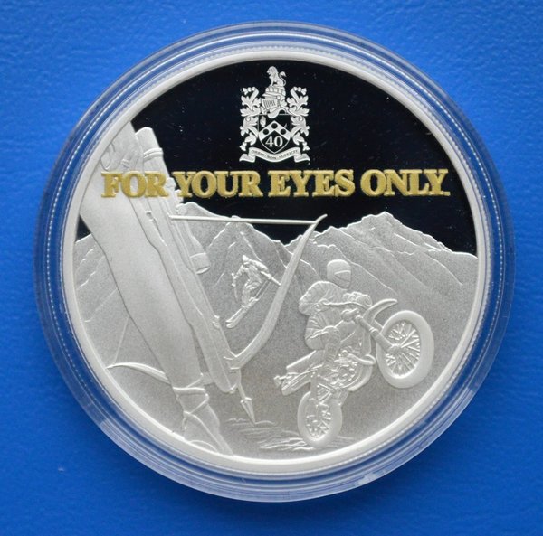 1 dollar 40 Anniversary James Bond  For Your Eyes Only 007 Proof 999/1000 zilver 2021