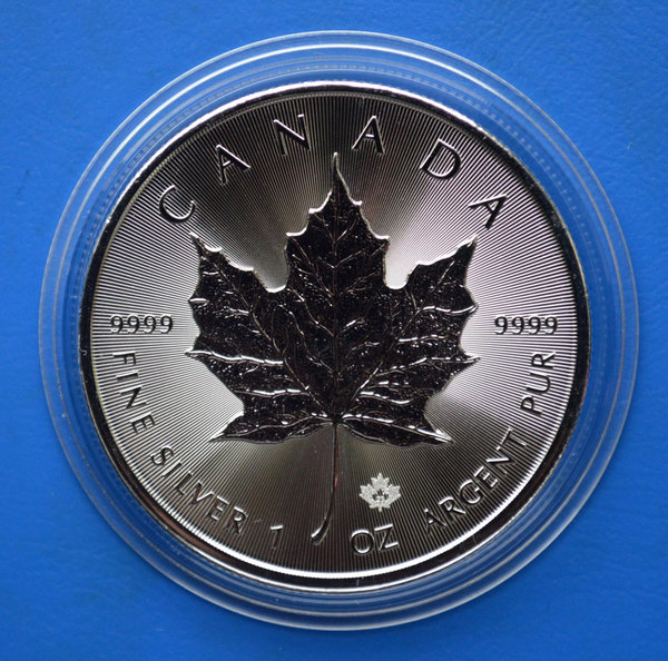 5 dollar Canada Maple Leaf 1 ounce 999/1000 zilver 2023 in capsule