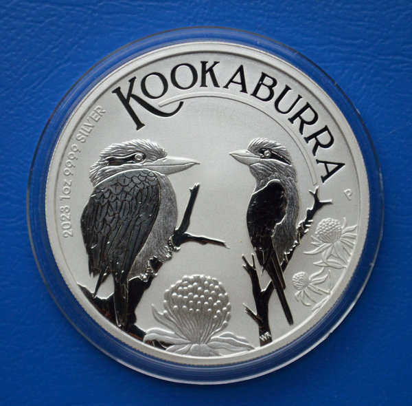 1 dollar Australie Kookaburra 1 ounce 999/1000 zilver 2023 in capsule